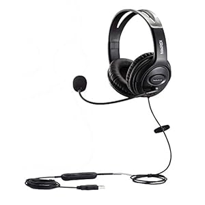 Mairdi USB-headset met microfoon, ruisonderdrukking, pc-headset voor computer, laptop, thuiskantoor, call center…