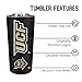 Campus Colors NCAA Stainless Steel Tumbler perfect for Gameday - 18 oz - Double Walled - Keeps Drinks Perfectly Insulated (Central Florida Knights - Black)