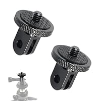 2 Stück Stativ Adapter, Stativgewinde, Stativ Zubehör, Aluminium 1/4 Zoll Adapter Kamera Halterung, Stativ 1/4 Zoll Gewinde, 1/4 Zoll Schrauben, Für Action-Kameras