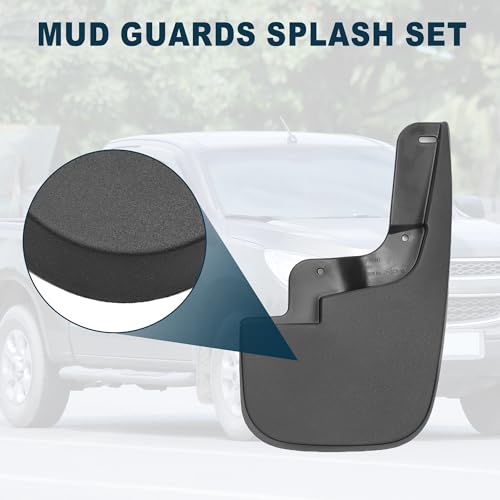 Image of Mud Flap Splash Guard for Chevrolet Colorado 2015-2022 Durable | Front & Rear Side Mudflaps with Mount Accessor 1 Set