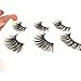 Imported Korea Fiber Faux Mink False Eye lashes Handmade Reusable Long Cross Volume Dramatic Lashes Natural Look Makeup Thick Black Fake EyeLashes
