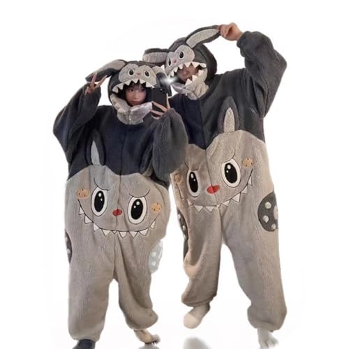 toothless costume Adults Monsters Doll Cosplay Costume Jumpsuit Bodysuit Halloween Outfits Men Women Pajamas (Splicing picture color XL)