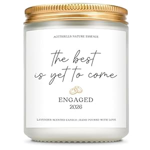 Engagement Gifts for Couples Women – 7 Oz Lavender Scented Candle