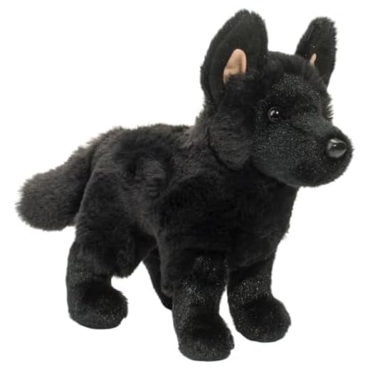 Douglas Harko Black German Shepherd Dog Plush Stuffed Animal