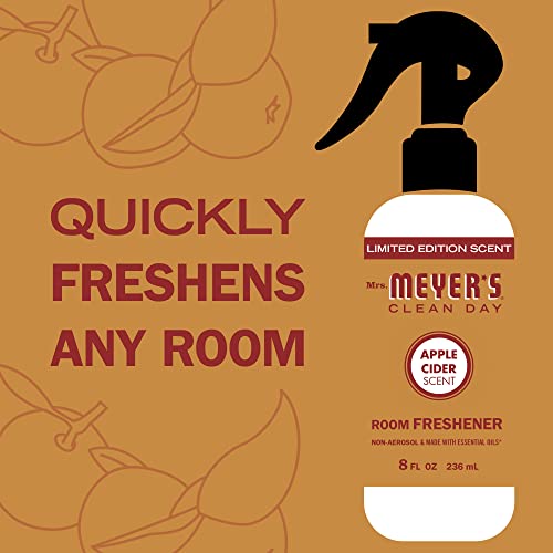 Mrs. Meyer's Room And Air Freshener Spray, Non-Aerosol Spray Bottle Infused With Essential Oils, Apple Cider, 8 Fl. Oz #TOP2
