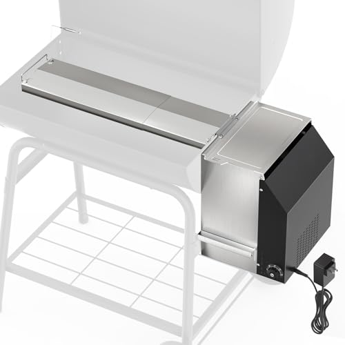 Gravity Smoker Side Firebox Retrofit kit for Char Griller Fire Box Charcoal Barrel Grill Part for Master Forge Chargriller Offset Wood Pellet Smoker Hopper Outdoor Camping Grilling Cooking Accessories