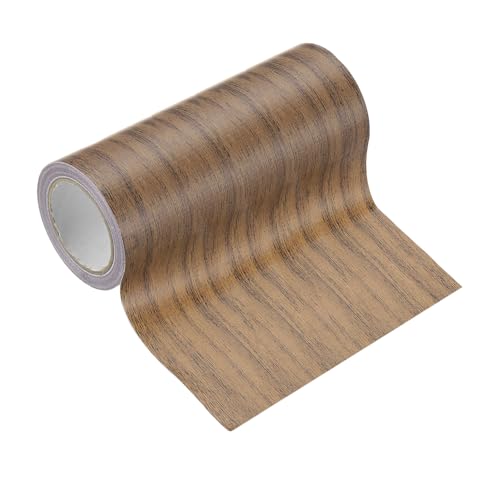 Image of PATIKIL Wood Grain Tape 4.7 inch x 15 Ft, Self-Adhesive Wood Texture Repair Tape Realistic Wood Effect Contact Paper Patch for Furniture Cabinets Floor Walls Home Decoration, Dark Brown Oak