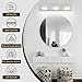 OKELI 3 Light Bathroom Vanity Light Brushed Nickel Modern 24W LED Dimmable Vanity Light Over Mirror 350° Adjustable Lamp Head Cold White 6000K ETL Listed 22Inch