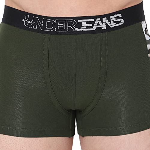 Image of Underjeans Men's Cotton Blend Regular Fit Trunk