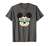 Official Disney Merchandise Disney Mickey Mouse Rainbow Sunglasses T-Shirt