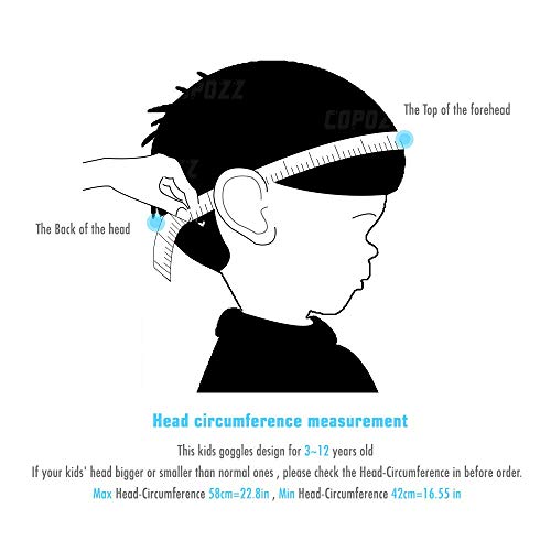 Copozz Kids Swimming Goggles, Child (Age 4-12) Waterproof Swim Goggles With Clear Vision Anti Fog Uv Protection No Leak Soft Silicone Frame And Strap For Kid Boys Girls And Early Teens #TOP5