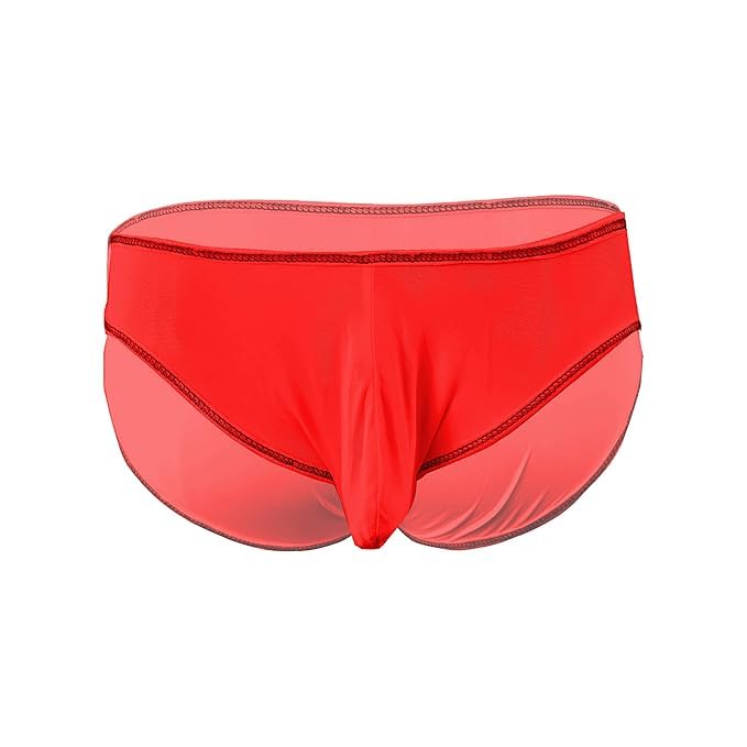 nimra fashion Men's G-String Thong Sexy Underwear Polyester Spandex, 07314 | Free Size Fit for S-M-L Waist (Red)-picture-48