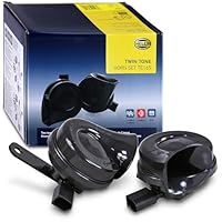 HELLA Fanfare - OE-CONNECT HORN TE26 SET - 12V - 110dB(A) - Frequenzbereich von: 400Hz - Frequenzbereich bis: 500Hz - Hochton/Tiefton - elektrisch - Gehäusefarbe: schwarz - Menge: 2 - 3FH 012 010-021