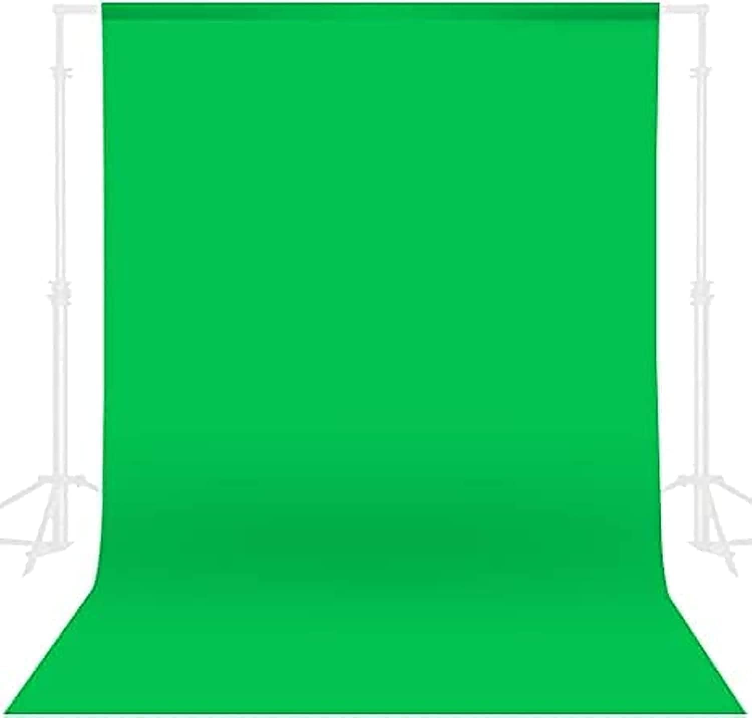 MAK POWER 3.29ftx9.85ft Photography Background Non-Woven Fabric Solid Color Green Screen Photo Backdrop Studio Photography Props