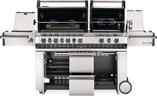 Napoleon Pro825Rsbipss-3 Prestige Pro 825 Rsbi Propane Gas Grill, Sq.in. + Infrared Rear & Bottom Range Burner, Stainless Steel #TOP2