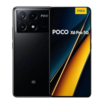 Smartphone Xiaomi POCO X6 Pro 5G 8GB+256GB NFC Dimensity 8300-Ultra 64MP câmera tripla 67W 120Hz AMOLED (preto)