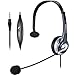 Produktbild PC Headset Handy für iPhone Laptop Computer, Kopfhörer Handy 3,5mm Klinke mit Mikrofon für Smartphone Skype Webinar Business Office Call Center, Kristallklar Chat, Super Leicht