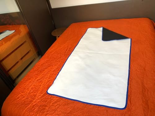 1 Protetor de cama impermeável absorvente unissex adulto geriátrico e infantil 1,40x 0,90 FIPBBranca