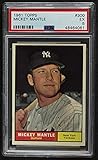 1961 Topps # 300 Mickey Mantle New York Yankees (Baseball Card) PSA PSA 5.00 Yankees