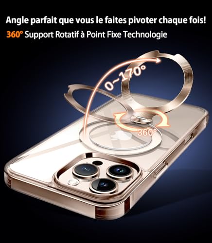 Coque fine iPhone 16 Pro antichoc militaire couleur Titane Sable - 2