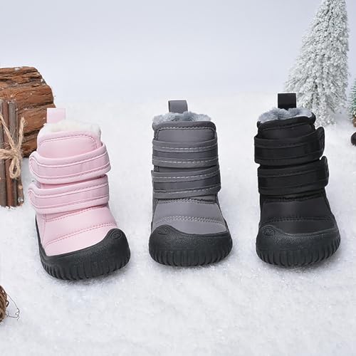 Toddler Baby Snow Boots Winter Shoes Infant Boys Girls Anti-Slip Cold Weather Warm Shoes Fleece Lined Outdoor Boots4