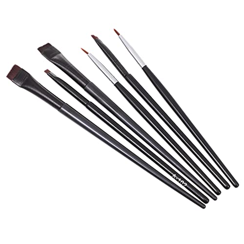 CALLARON 6Piezas Cepillos Delgados Para Delineador De Ojos y Herramientas De Maquillaje Incluye Cepillos De Ceja Cepillos De Delineador y Cepillos