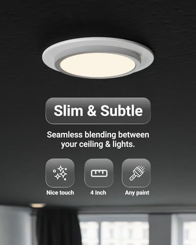 Image of Sunco 12 Pack Goof Rings for 4 Inch Recessed Lights White Can Light Goof Trim Ring, Outer Diameter 6.7-inch, Inner Diameter 4.25-inch, Durable Plastic Design, Matte Finish, Flush Mount