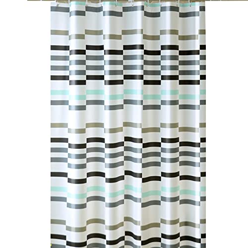 Rideau de douche imperméable hôtel blanc opaque 180x180 cm - 2