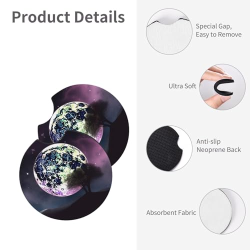 Portavasos para auto 2 piezas accesorios interiores universales miniatura 4