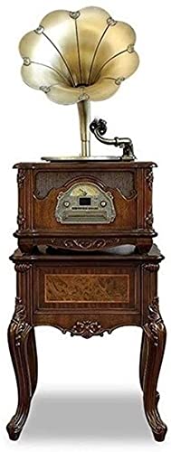 WANGQW Grand Tourne-Disque Gramophone à l’ancienne, Turntable Musique démodées phonographe phonographes Antique Copper Gramophone Retro Stereo Bluetooth, Enregistrement en Bois Massif - Les Beatles, Paul McCartney, John Lennon, RIngo Starr, George Harrison WANGQW Grand Tourne-Disque Gramophone à l'ancienne, Turntable Musique démodées phonographe phonographes Antique Copper Gramophone Retro Stereo Bluetooth, Enregistrement en Bois Massif