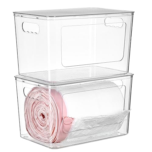 Vtopmart 2 Pack Trash Bag Holder, Stackable Garbage Bag...