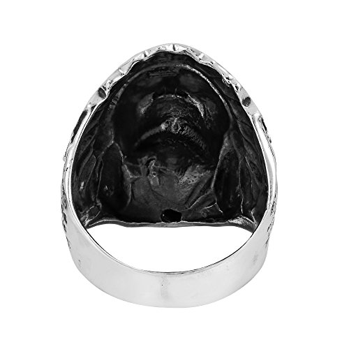 AeraVida Abalone Shell Native American Style .925 Sterling Silver Ring | Native American Rings for Women Sterling Silver | Ring Weight 13.7 Grams Size 7 to 142