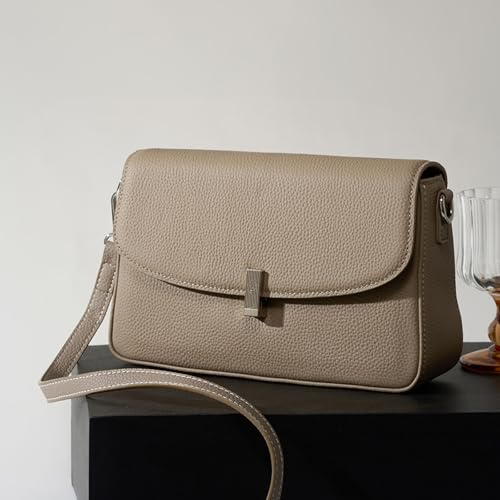 Image of Genuine Leather Crossbody Bags for Women Small Cell Phone Purse Bag Wallet Shoulder Handbags with Adjustable Strap