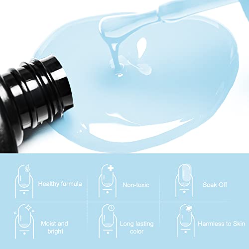 ROSALIND UV Nagellack Set Shellac 12 Farben Mini Gel Nagellack Set LED/UV Lamp Lack Soak Off Gel Nail Polish für Nagel… – Bild 4