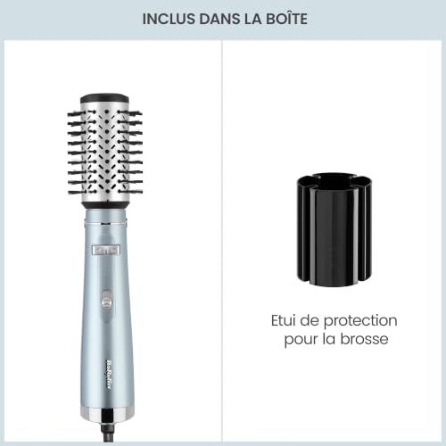 BaByliss - AS773E - Brosse soufflante rotative Hydro-Fusion - Brushing digne d'un coiffeur - fonction ionique pour des cheveux hydratés & protégés - résultat brillant & soyeux, longue tenue