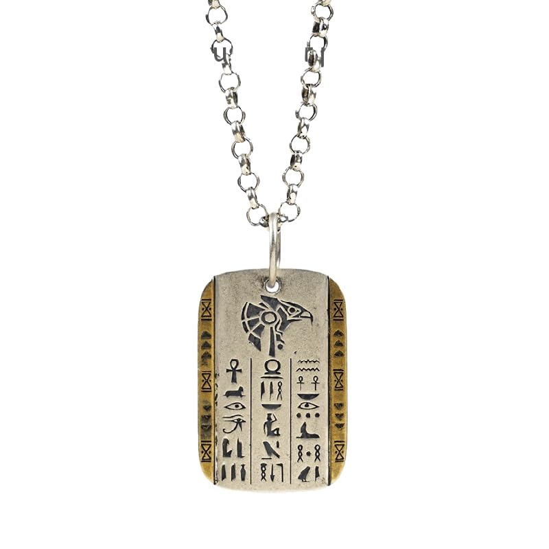 Collier œil de Horus en argent, pendentif totem pour style quotidien