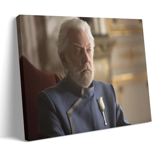 NeBaln Póster decorativo de Donald Sutherland en los juegos del hambre para dormitorio, moderno, impresión artística para el hogar, 24 x 36 pulgadas (60 x 90 cm)