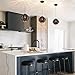 Pendant Light Industrial Vintage Pendant Lamp Retro Farmhouse Ceiling Hanging Light Fixture Black Metal Creative Geometric Diamond Shade Pendant Lighting for Kitchen Island