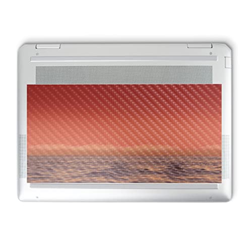 Image of MightySkins Carbon Fiber Skin Compatible with HP Spectre x360 14 inch (2022) Full Wrap Kit - Red Horizon | Protective, Durable Textured Carbon Fiber Finish | Easy to Apply | Made in The USA