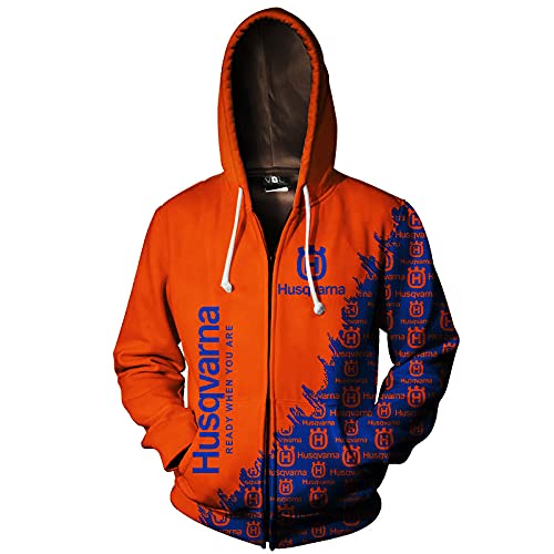 SPONYBORTY Hoodies,Chaquetas,Camiseta,Pantalones-Cortos Hus_Qv-Ar_Na 3D Completo Impresión Cárdigan Delgado Hombre Y Mujer Casual Poliéster Sweatshirt Clásico/B/XS Cover