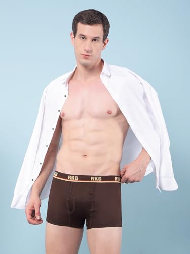 Image of RKG Men's Cotton Trunks Soft & Breathable Innerwear | Comfortable Stretch Fit Everyday Underwear | Durable Elastic Waistband | from Dollar Brand