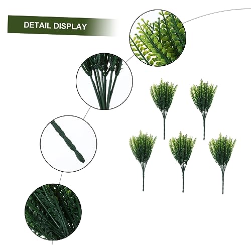 Abaodam 5Pcs Decoração De Plantas Falsas Pequenas Plantas Artificiais Layout De Festa Planta Falsa D