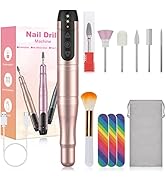 SENMO Cordless Nail Drill, Electric Nail File, Rechargeable Professional E File Nail Filer with C...