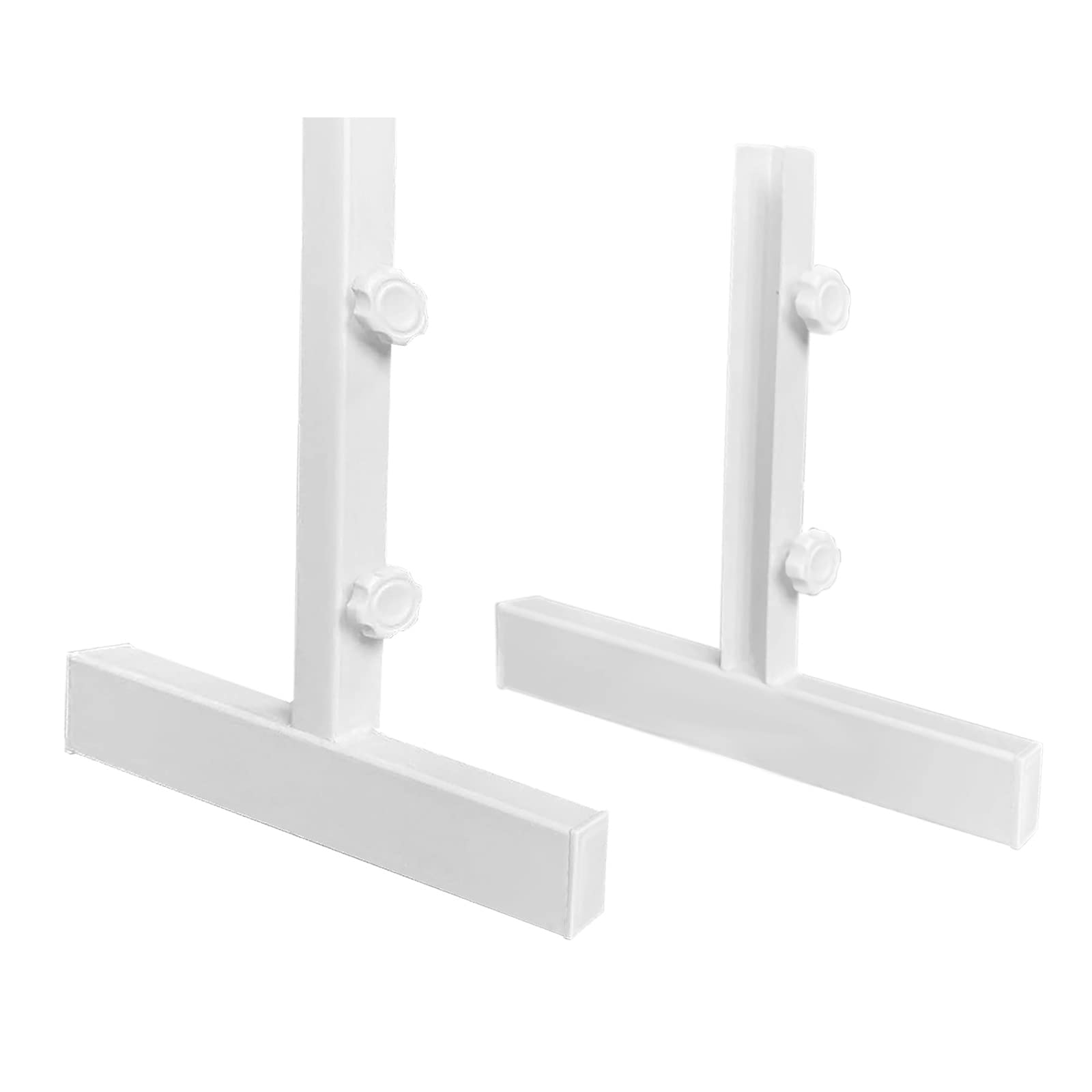 Freistehende Standfüße für Infrarotheizung Eisen Standfuß geeignet Heizplatten Flachstrahler Elektroheizung Nutzung beweglich Machen Weiß Zubehör (2er Pack)