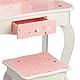 Fantasy Fields Kinder Schminktisch Mit Spiegel Und Hocker Frisiertisch Rosa TD-11670Q