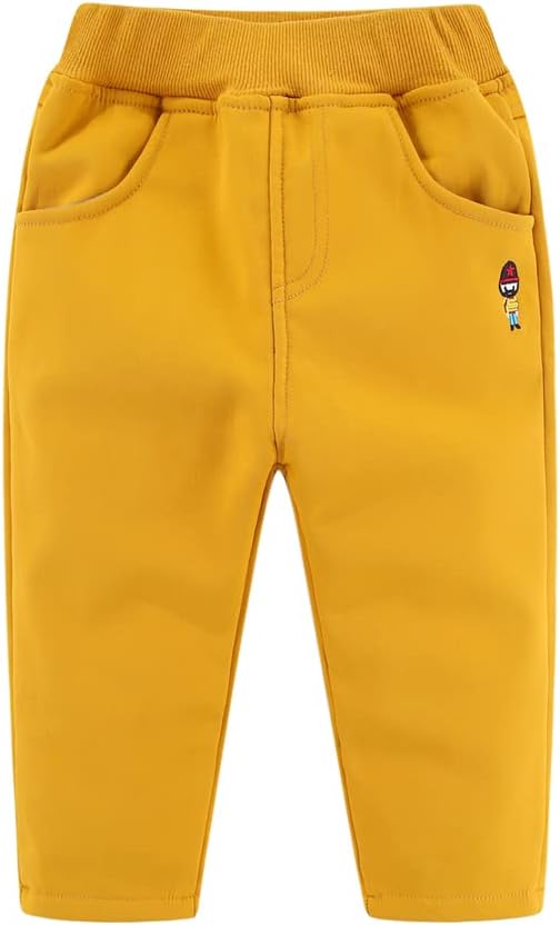 Mud Kingdom Little Boys Winter Pants Fleece Lined Elastic Waist