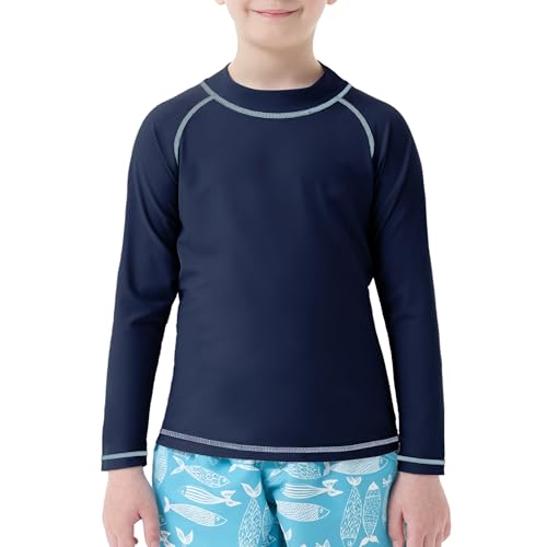 MEETWEE Jungen Schwimm Kurzarm/Langarm Shirt Kinder Schwimm UV...