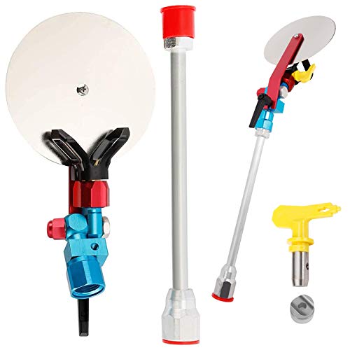 HighFree Spray Guide Accessory Tool Gun Baffle with 10 Inch Extension Pole & 517 Tip for All Airless Paint Sprayer 7/8 Inch