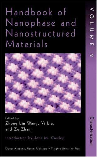 Buy Handbook of Nanophase and Nanostructured Materials: Characterization — BookShops.in