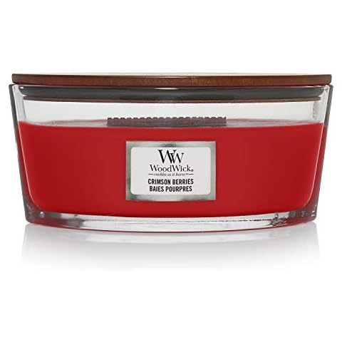 Woodwick Ellipse Candle, Crimson Berries Scent Cover